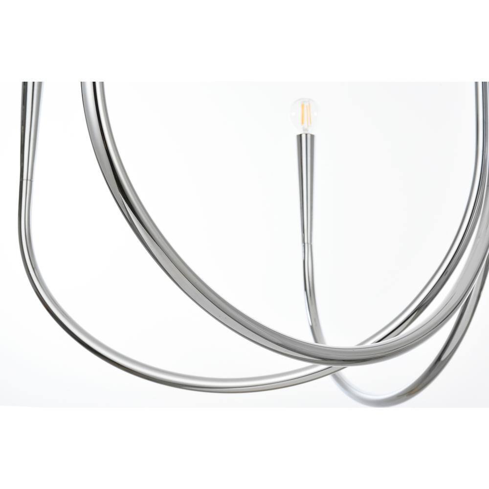 Back. Living District - Layne 50 inch chandelier in Chrome - Chrome.