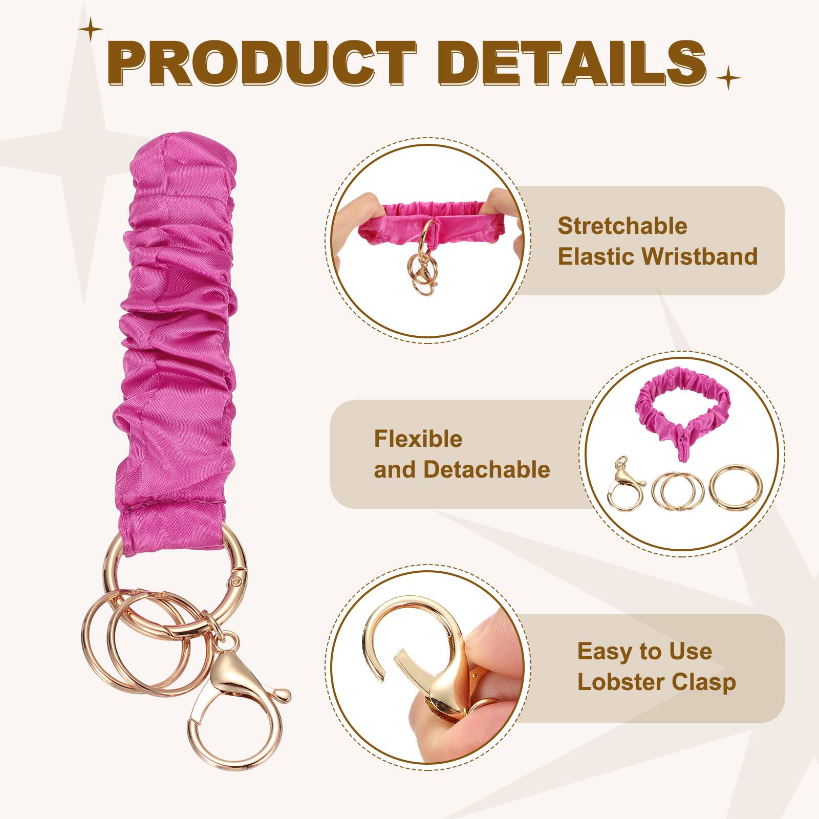 PRODUCT DETAILS  
- Stretchable Elastic Wristband  
- Flexible and Detachable  
- Easy to Use Lobster Clasp