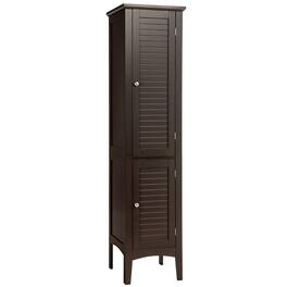 Costway - Freestanding Bathroom Storage Cabinet Linen Tower Kitchen Living Room - Brown
