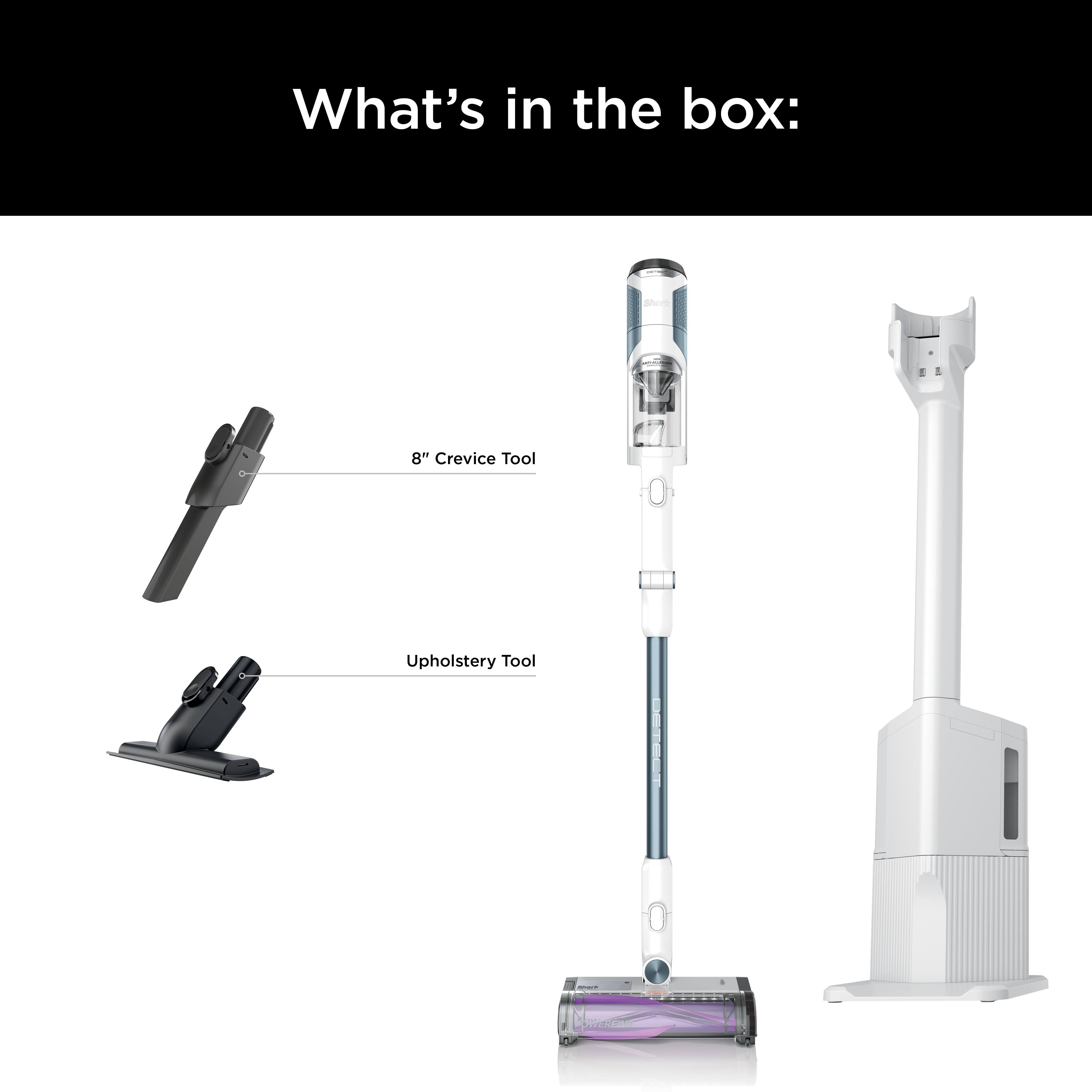 What's in the box: 8" Crevice Tool, Upholstery Tool