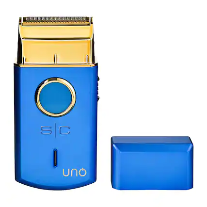 Front. StyleCraft - Uno Travel Sized Single Foil Shaver with High Torque Motor, USB Rechargeable - Blue.