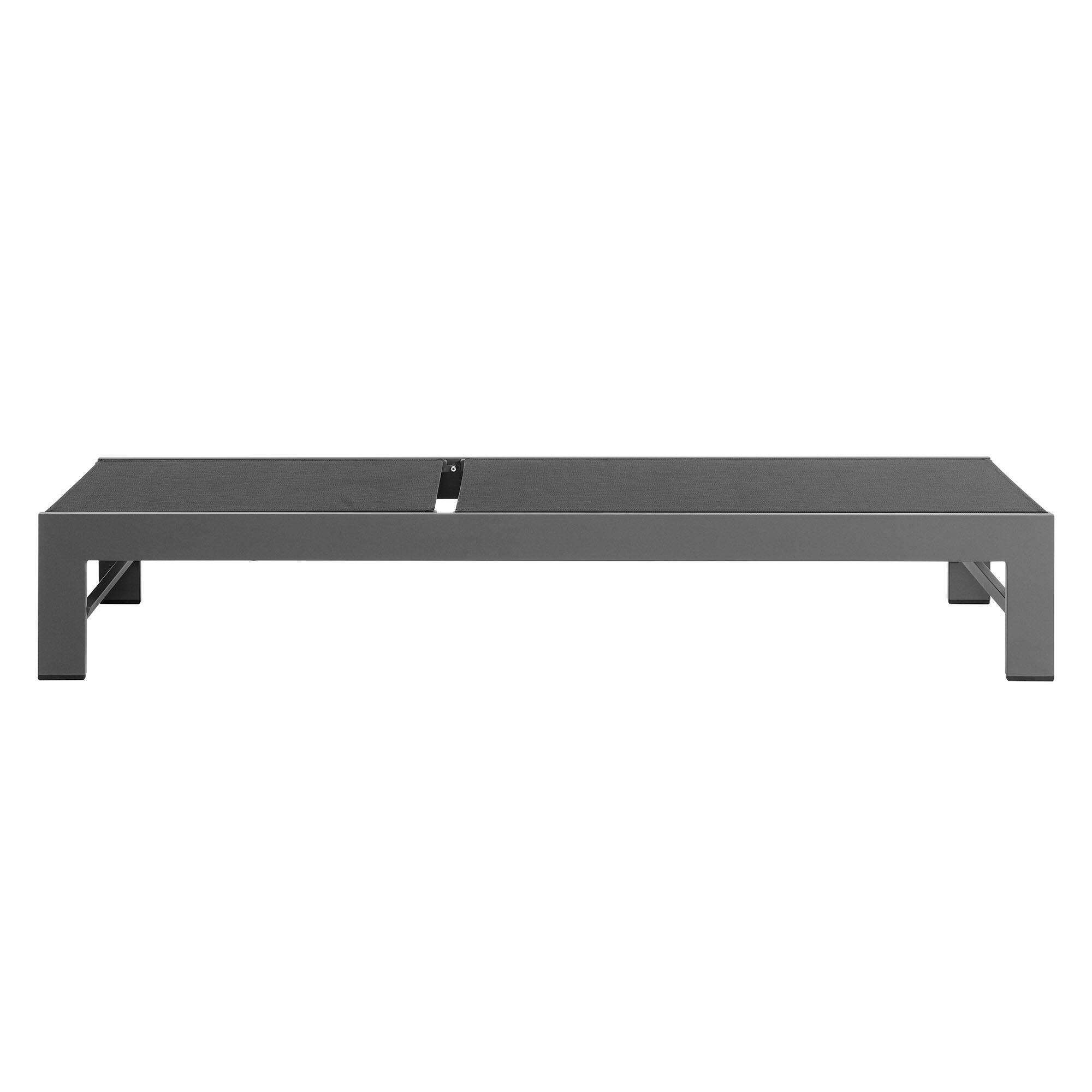 Alt View 6. Modway - Tahoe Outdoor Patio Mesh and Aluminum Chaise Lounge by Modway - Gray.