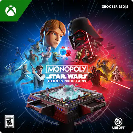 XBOX SERIES X|S
MONOPOLY STAR WARS
HEROES VS VILLAINS
EVERYONE 10+
E 10+ ESRB
UBISOFT - E10+ (Everyone 10+)