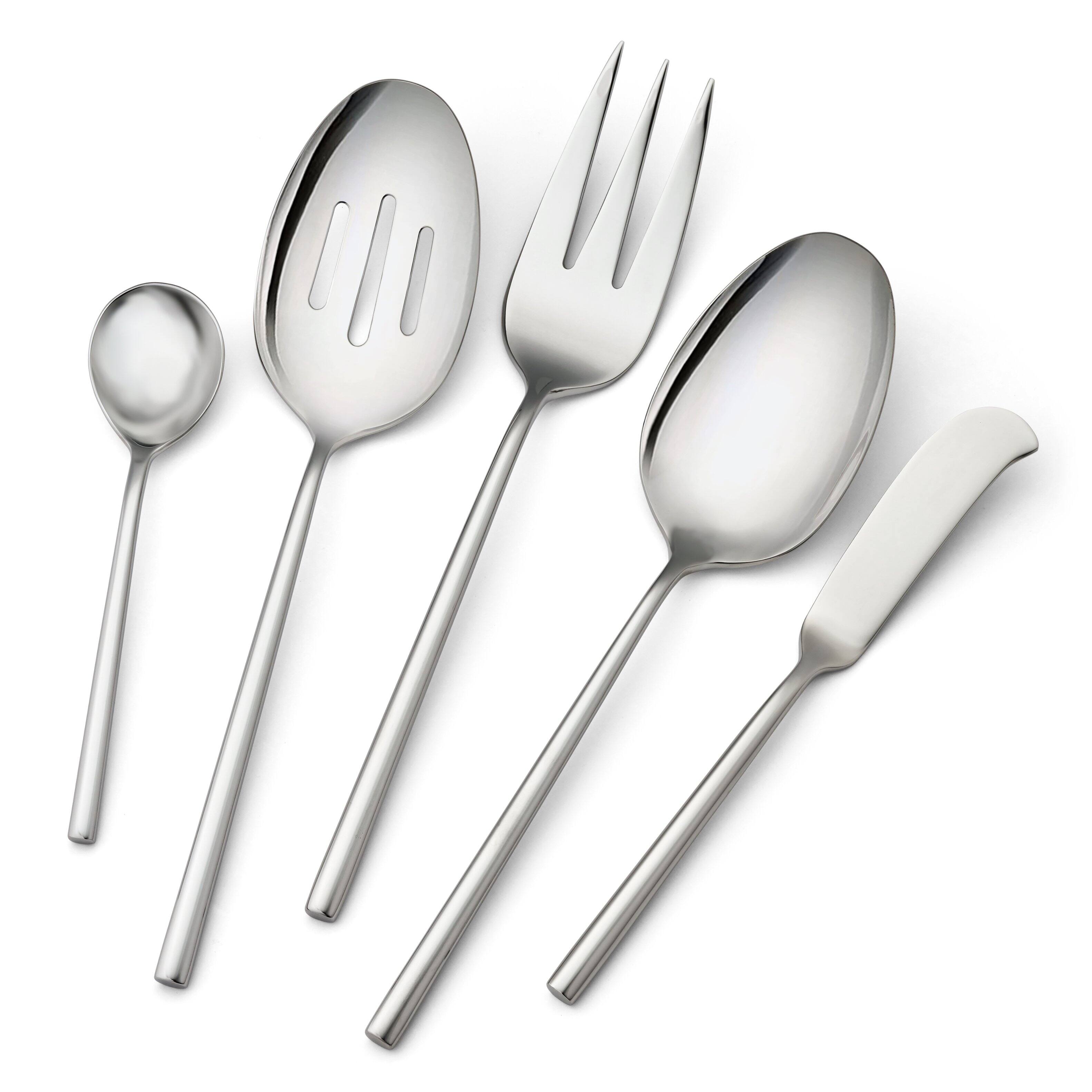 Alt View 4. ZWILLING - ZWILLING Aberdeen 45-pc 18/10 Stainless Steel Flatware Set - Stainless Steel.