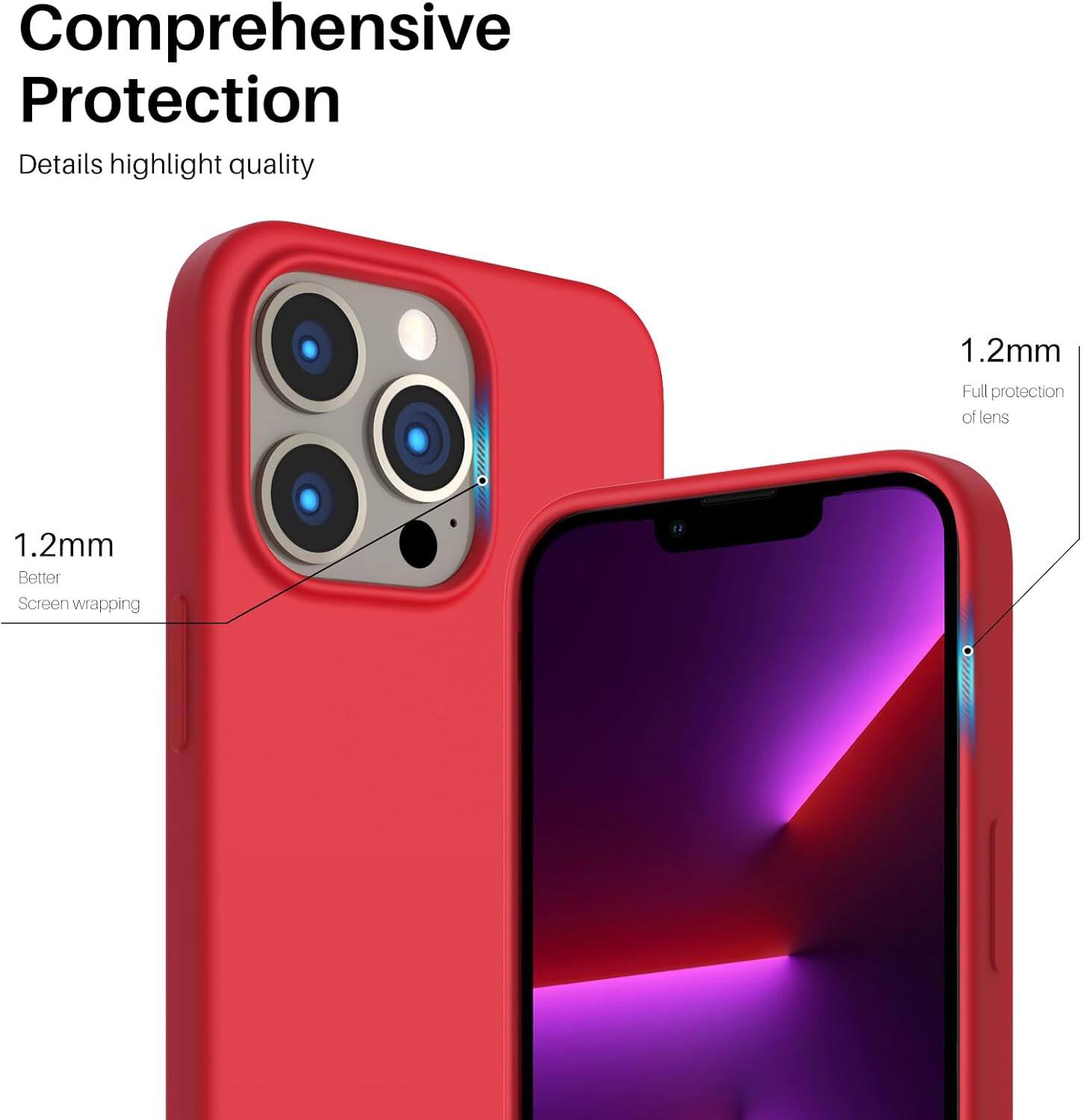 Comprehensive Protection Details highlight quality 1.2mm Full protection of lens 1.2mm Better Screen wrapping