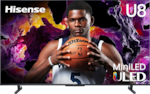 Hisense U8 MiniLED ULED NBA + Wilson Lane Basketball Ball.