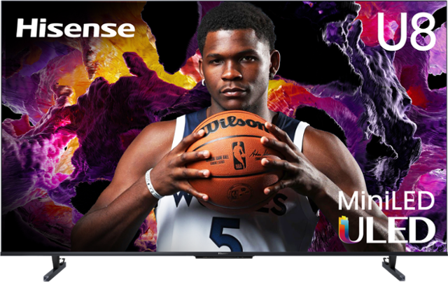 Hisense U8 MiniLED ULED NBA + Wilson Lane Basketball Ball.