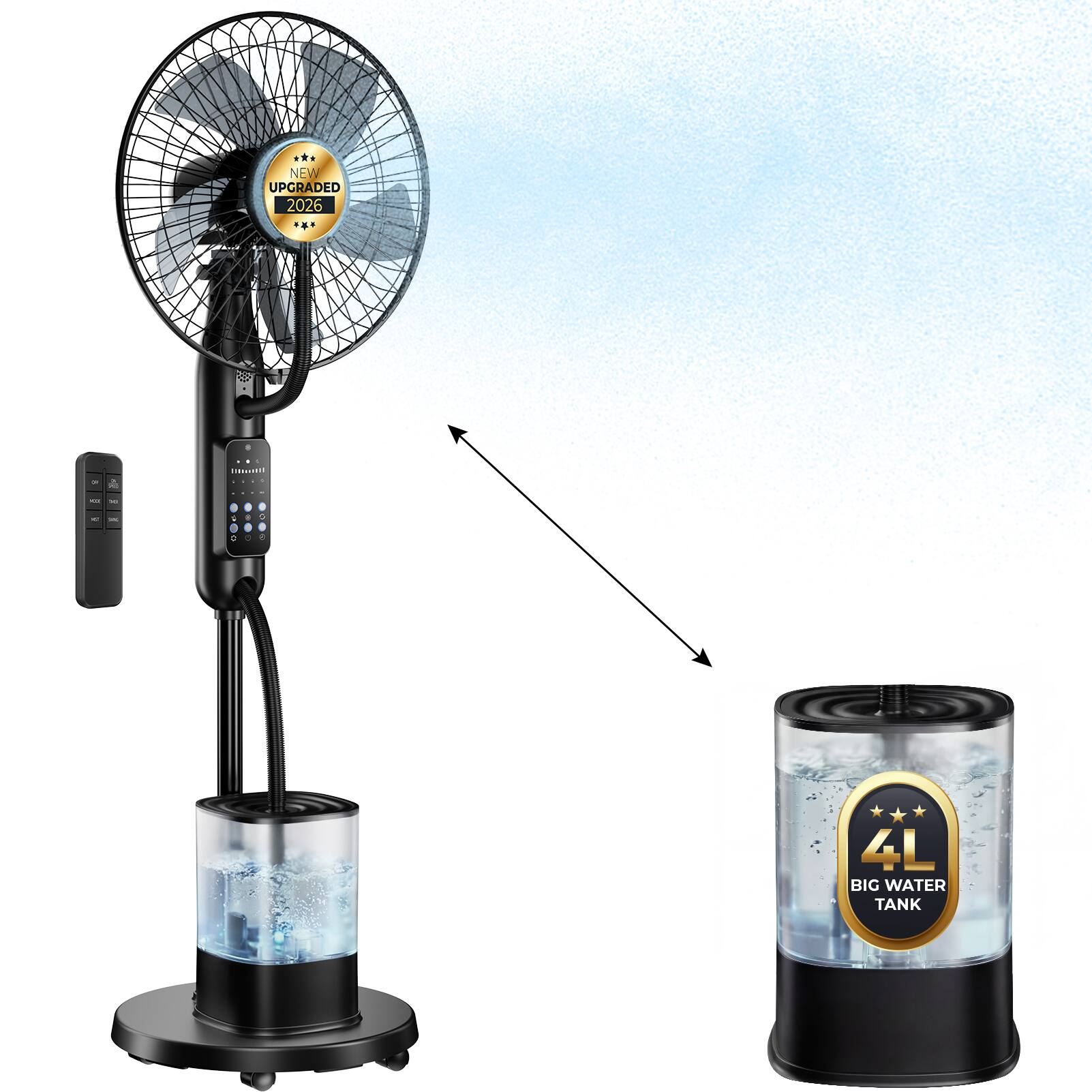 NEW UPGRADED 2026 ... ........... + 2 - 4L BIG WATER TANK