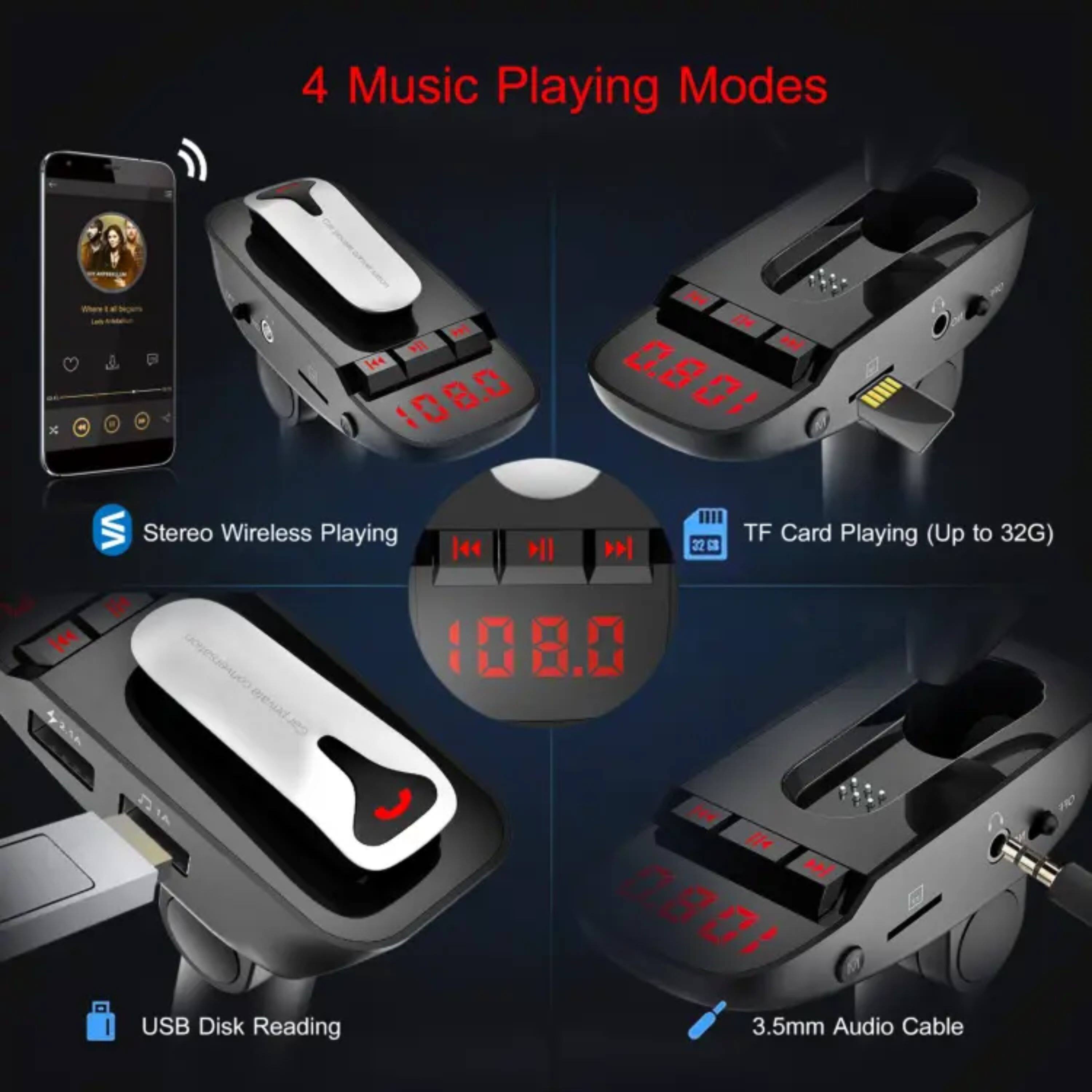 4 Music Playing Modes

- Stereo Wireless Playing
- TF Card Playing (Up to 32G)
- USB Disk Reading
- 3.5mm Audio Cable