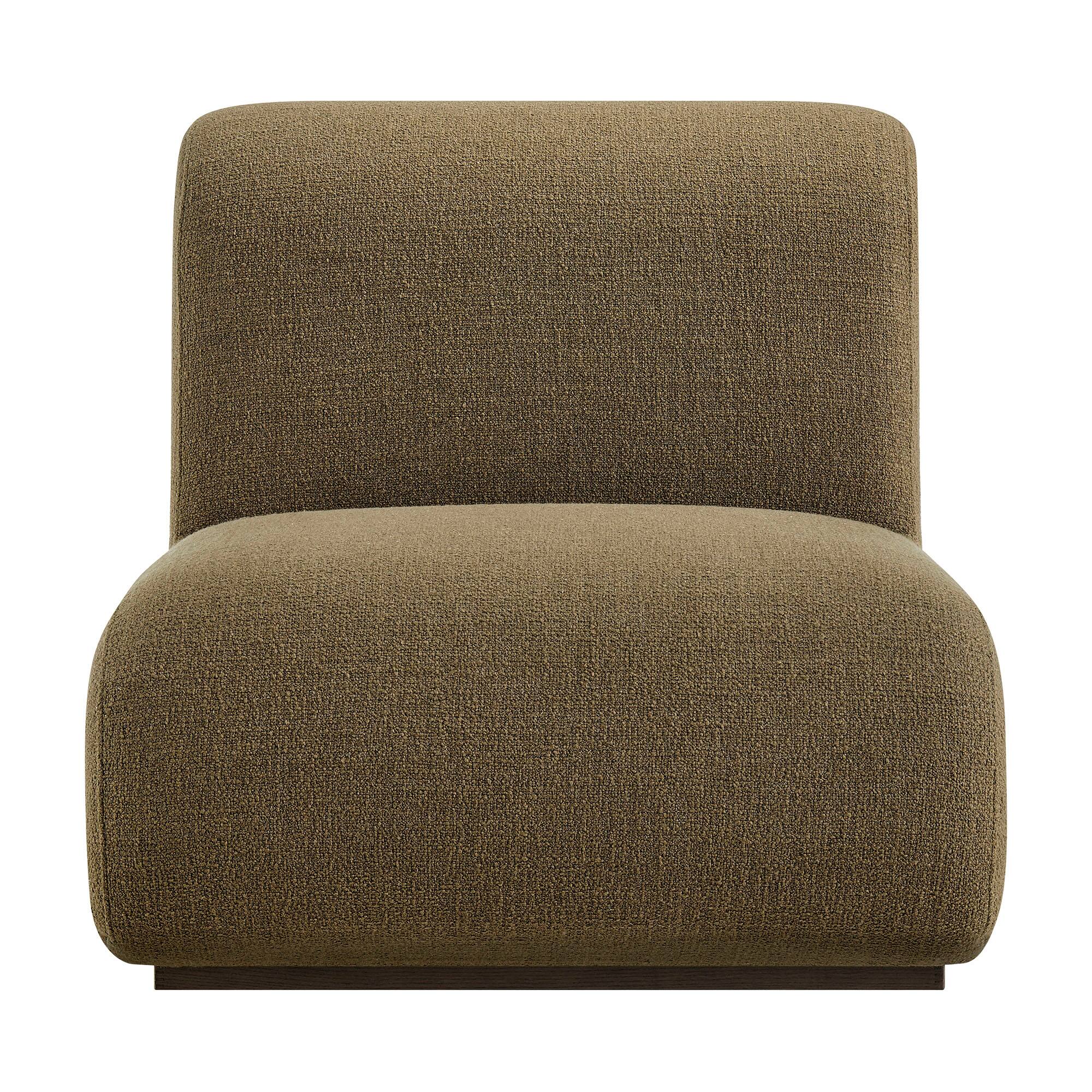 Alt View 4. Modway - Denby Linen Blend Accent Chair by Modway - Olive.