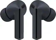 Front. Samsung - Galaxy Buds3 FE Wireless Earbud Headphones - Black.