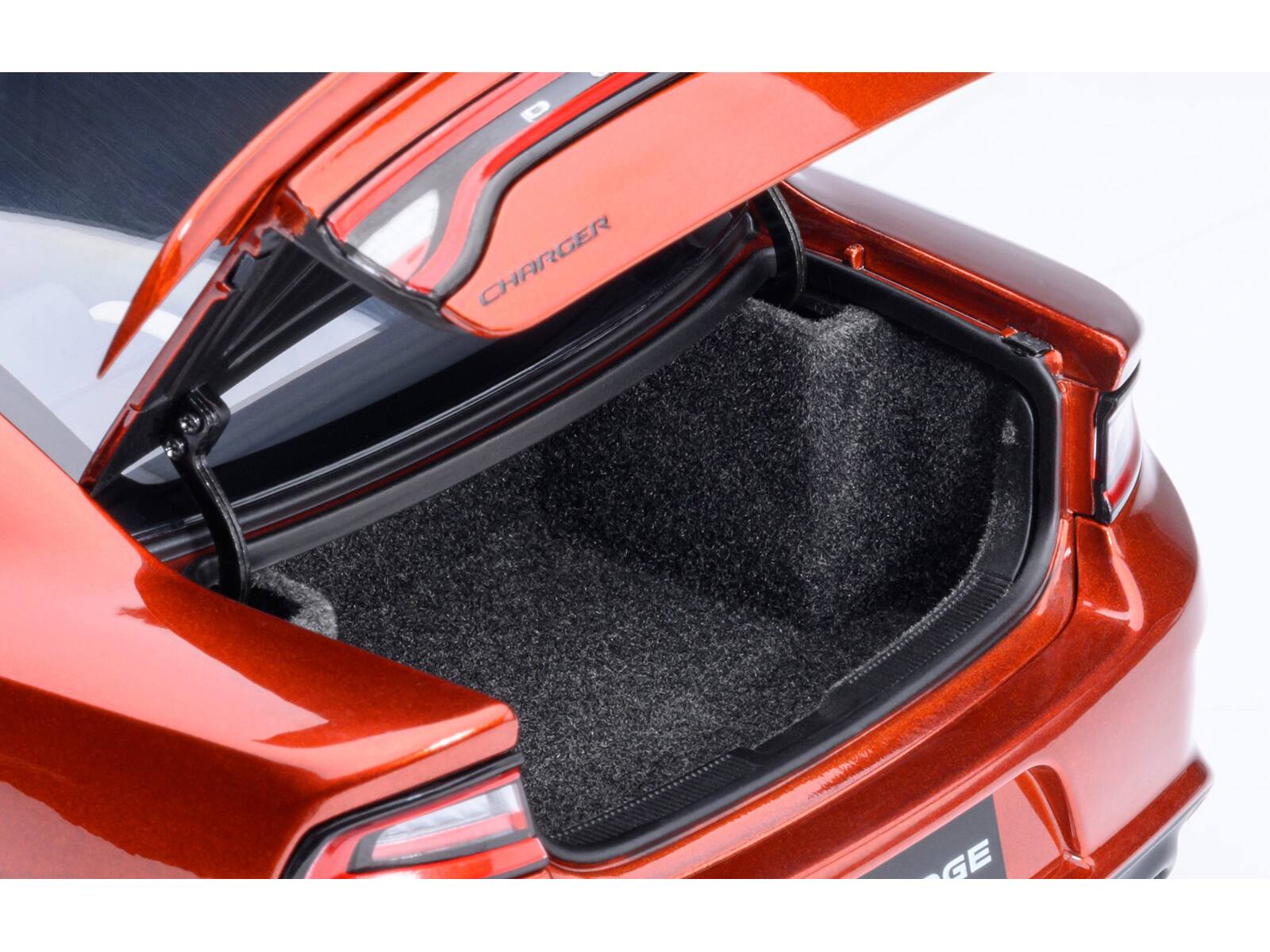 Alt View 6. Autoart - Dodge Charger SRT Hellcat Redeye Sinamon Stick Met. 1/18 Car Model by Autoart.