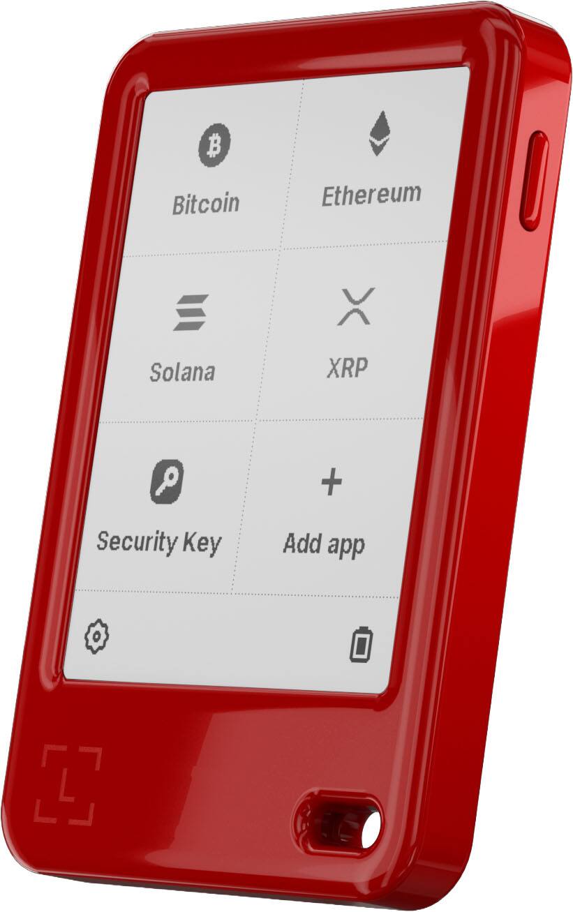 Bitcoin, Ethereum, Solana, XRP, Security Key, Add app