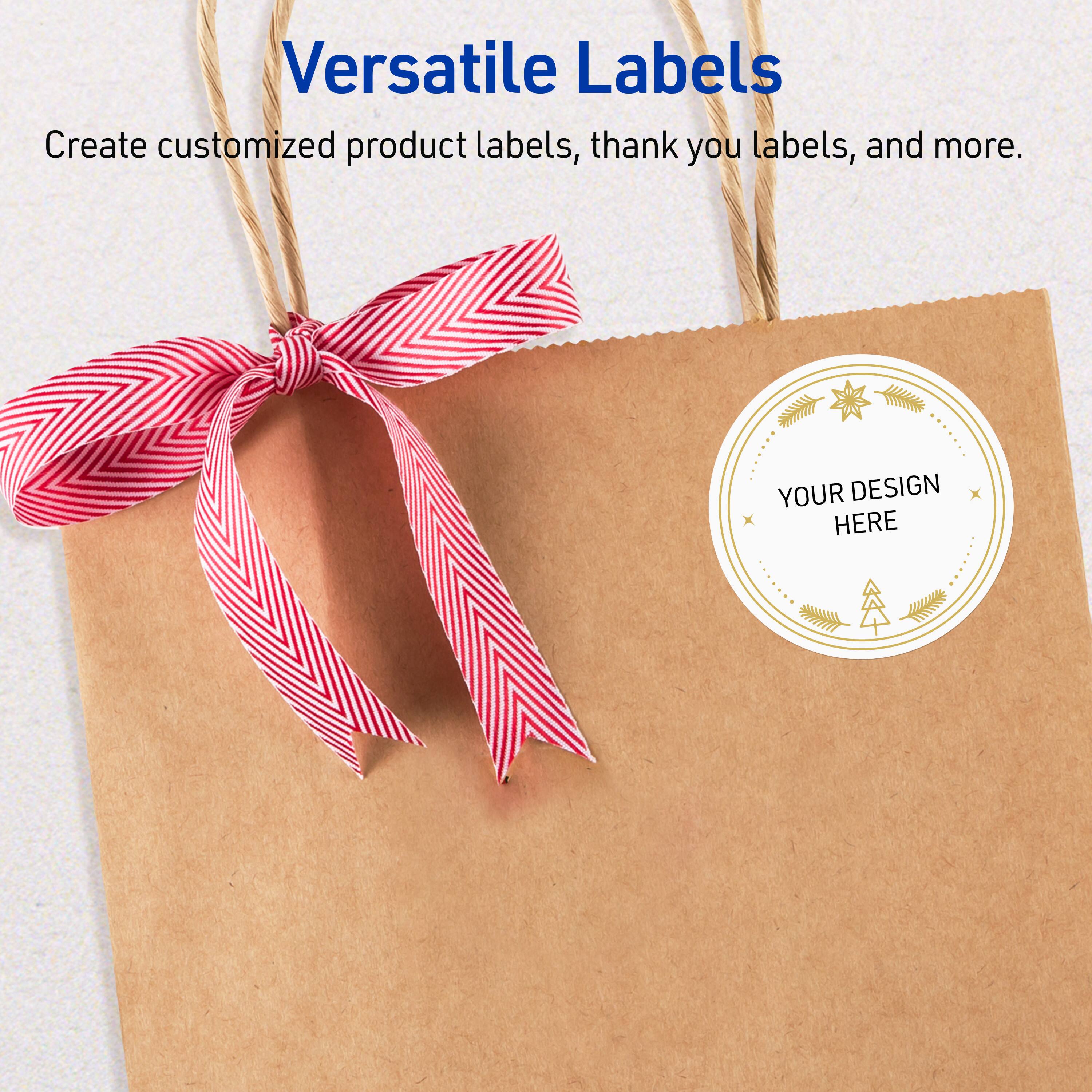 Versatile Labels

Create customized product labels, thank you labels, and more.

YOUR DESIGN HERE