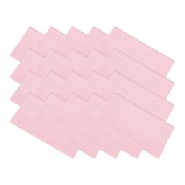 Unique Bargains - Eyeglass Microfiber Cleaning Cloth 7"x6", 20pcs Soft Wipe for Lens, Eyeglasses, Screens in Individual Vinyl Pouch - Pink