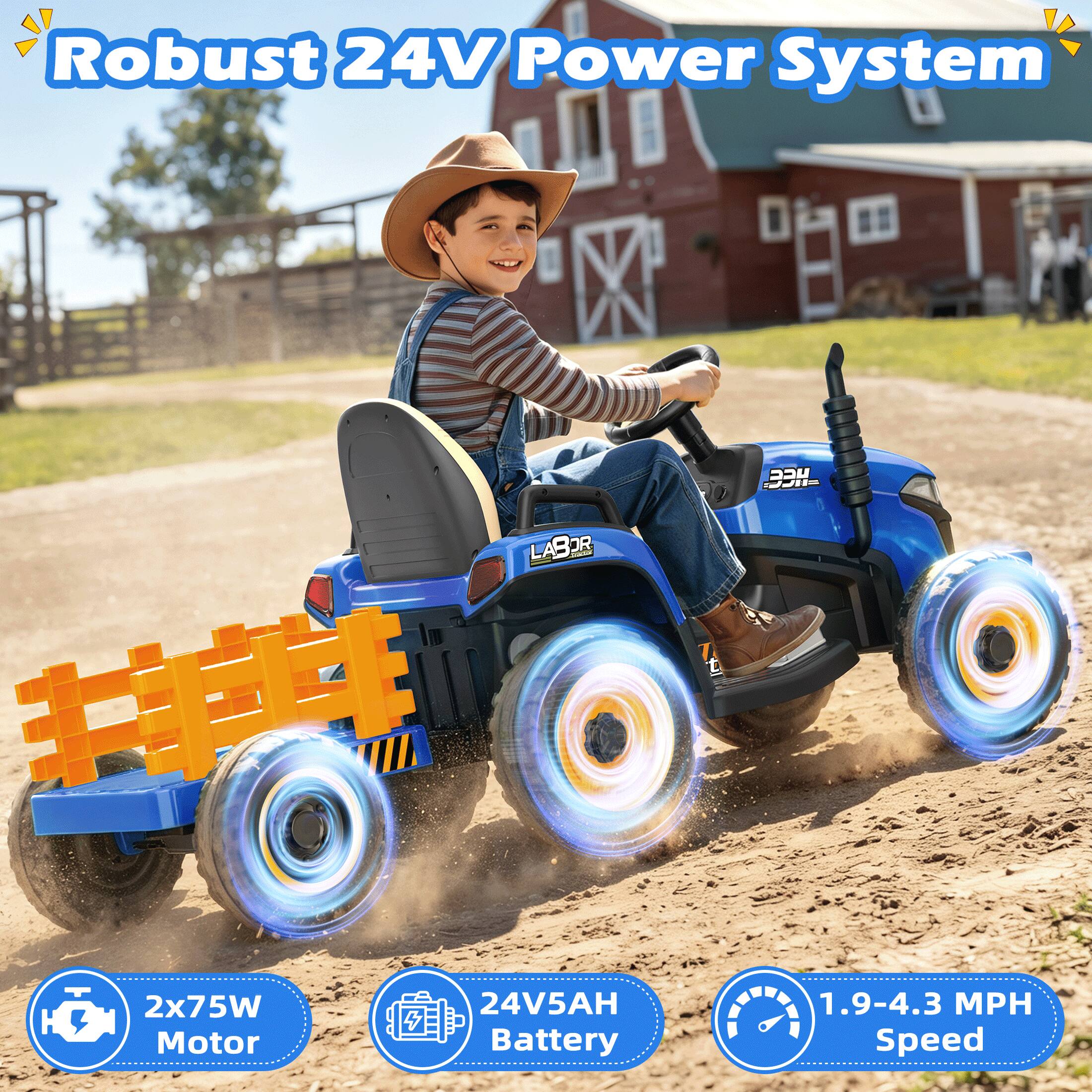 Robust 24V Power System

LABOR 2x75W 24V5AH Motor Battery

UUU 1.9-4.3 MPH Speed
