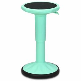 Costway - Wobble Chair Height Adjustable Active Learning Stool Sitting Home Office Green Backless Silicone - Mint Green