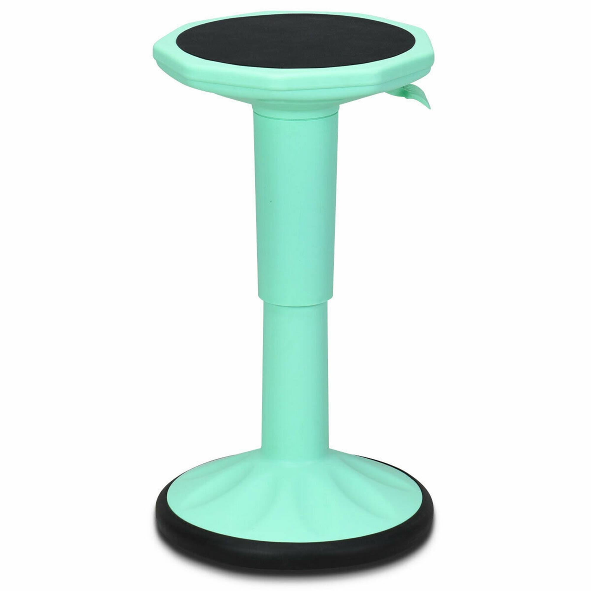 Front. Costway - Costway Wobble Chair Height Adjustable Active Learning Stool Sitting Home Office Green Backless Silicone - Mint green.