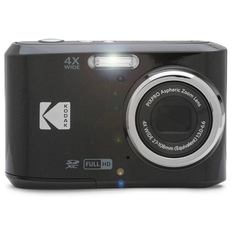 Bundle Kodak PIXPRO FZ45 16MP Digital Camera Black with Lexar 64GB