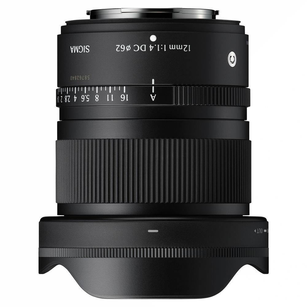 OUT A 16 11 8 5.6 4 2.8 2 I 58762840 12mm 1:1.4 DC 62 SIGMA