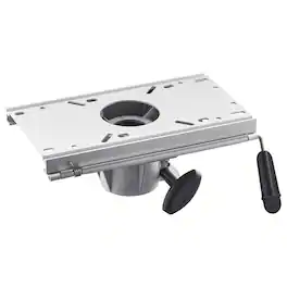 VEVOR - Boat Seat Pedestal, Forward & Backward Sliding Adjustment, Aluminum Alloy Boat Chair Base with Slide - Silver