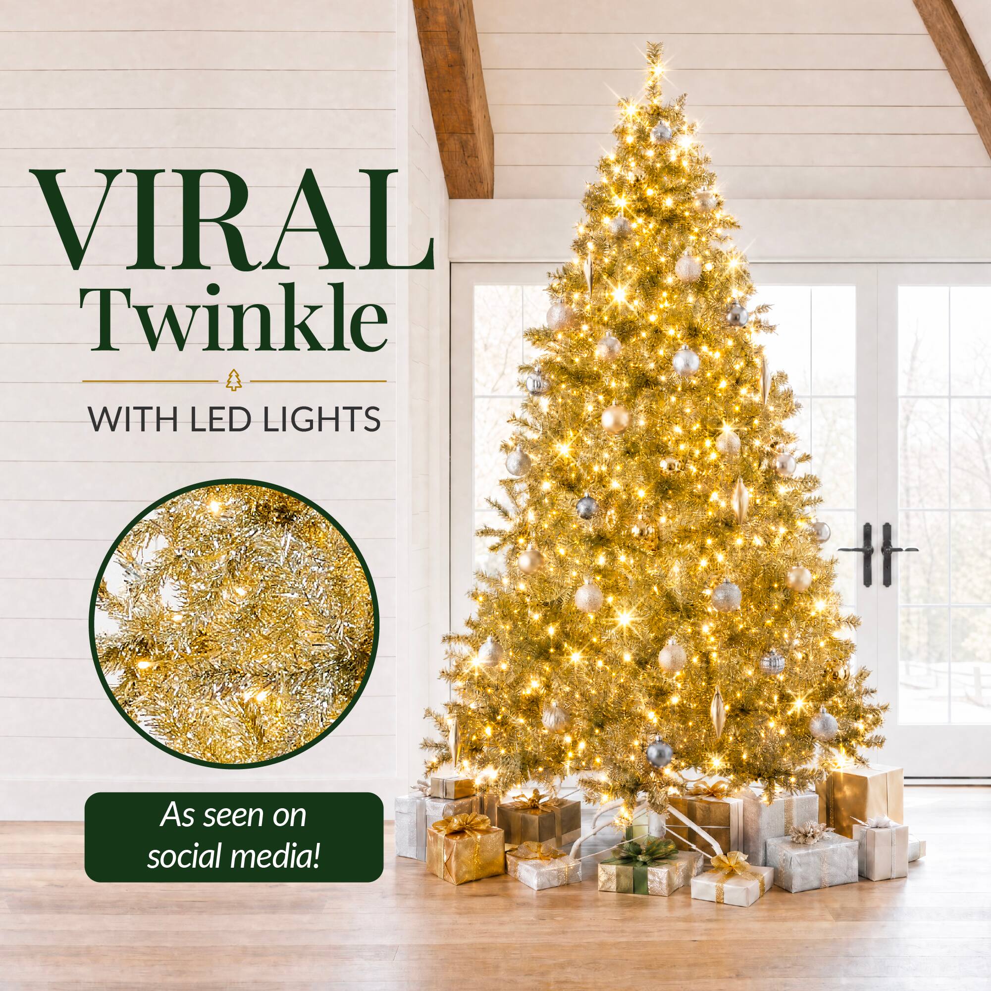 VIRAL Twinkle  
WITH LED LIGHTS  
As seen on social media!
