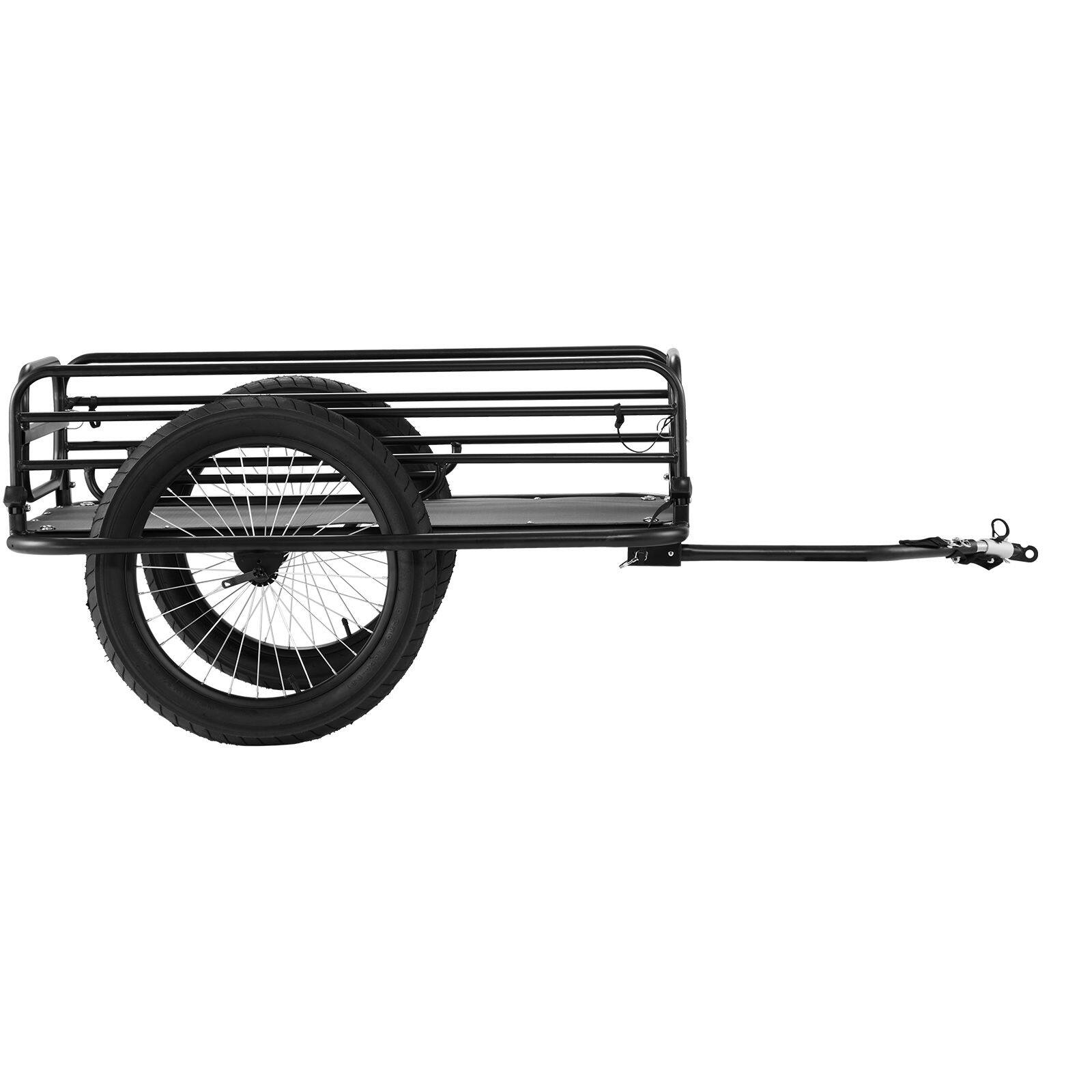 Alt View 4. Loheer - Loheer Heavy-Duty Bike Cargo Trailer Foldable Bicycle Wagon Cart with Universal Hitch.