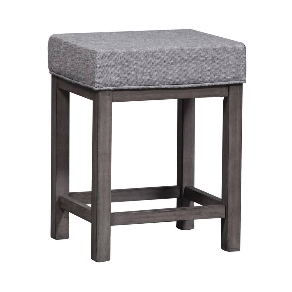 Back. Liberty Furniture Industries - Upholstered Console Stool (3 Piece Set) - Gray.