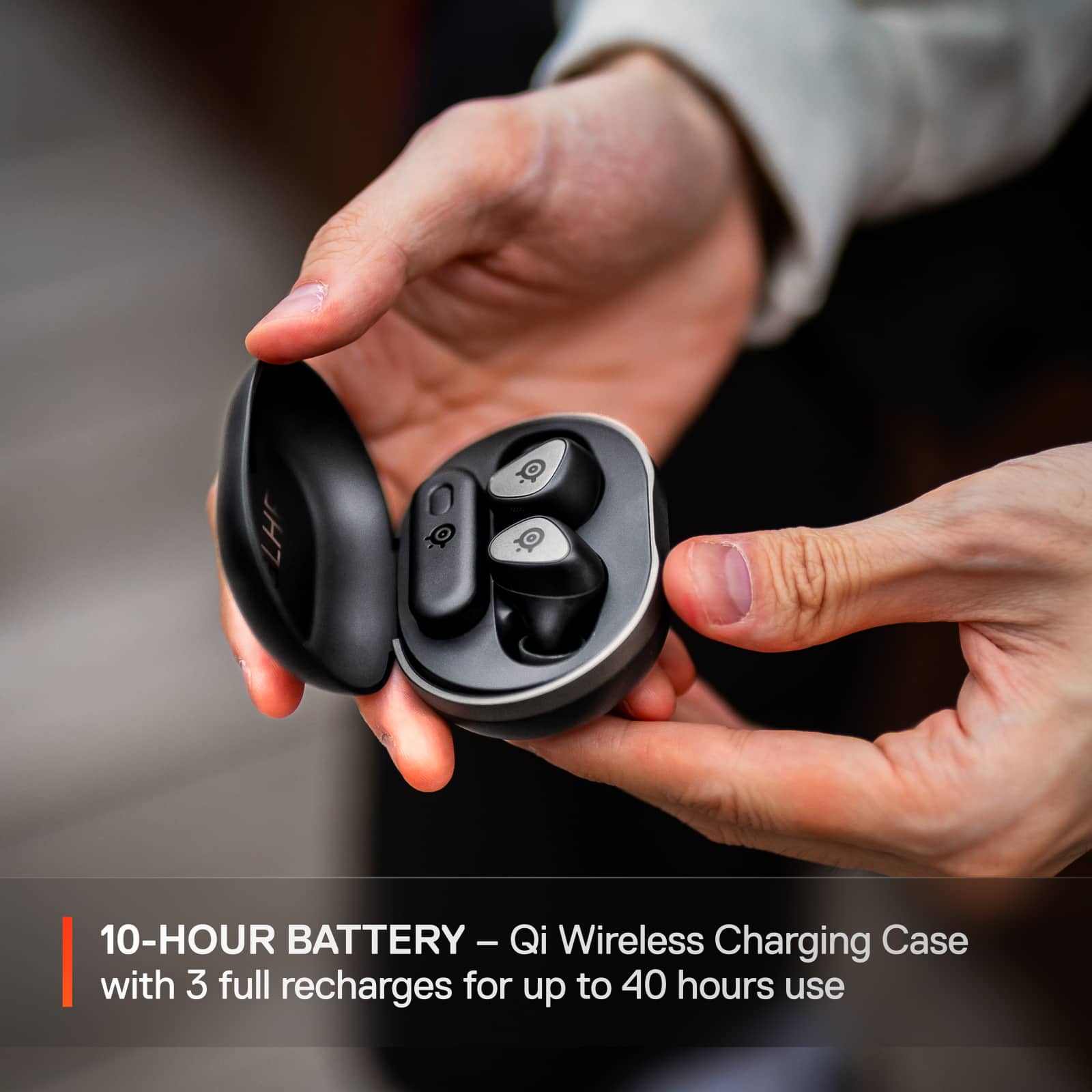 LHT 10-HOUR BATTERY - Qi Wireless Charging Case with 3 full recharges for up to 40 hours use