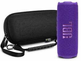 JBL - Flip 7 Waterproof Portable Speaker with Case - Purple - Blue