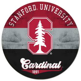 Jardine - Stanford Cardinal 20'' x 20'' Retro Logo Circle Sign - Red