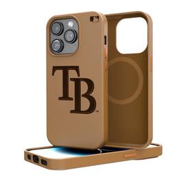 Keyscaper - MLB - Tampa Bay Rays iPhone Magnetic Bump Case - 14 - Brown
