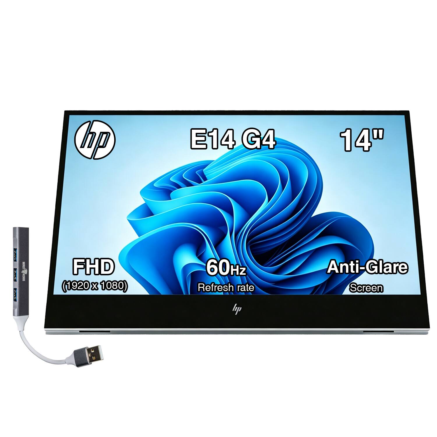 hp E14 G4 14" I FHD (1920x1080) 60Hz Refresh rate hp Anti-Glare Screen