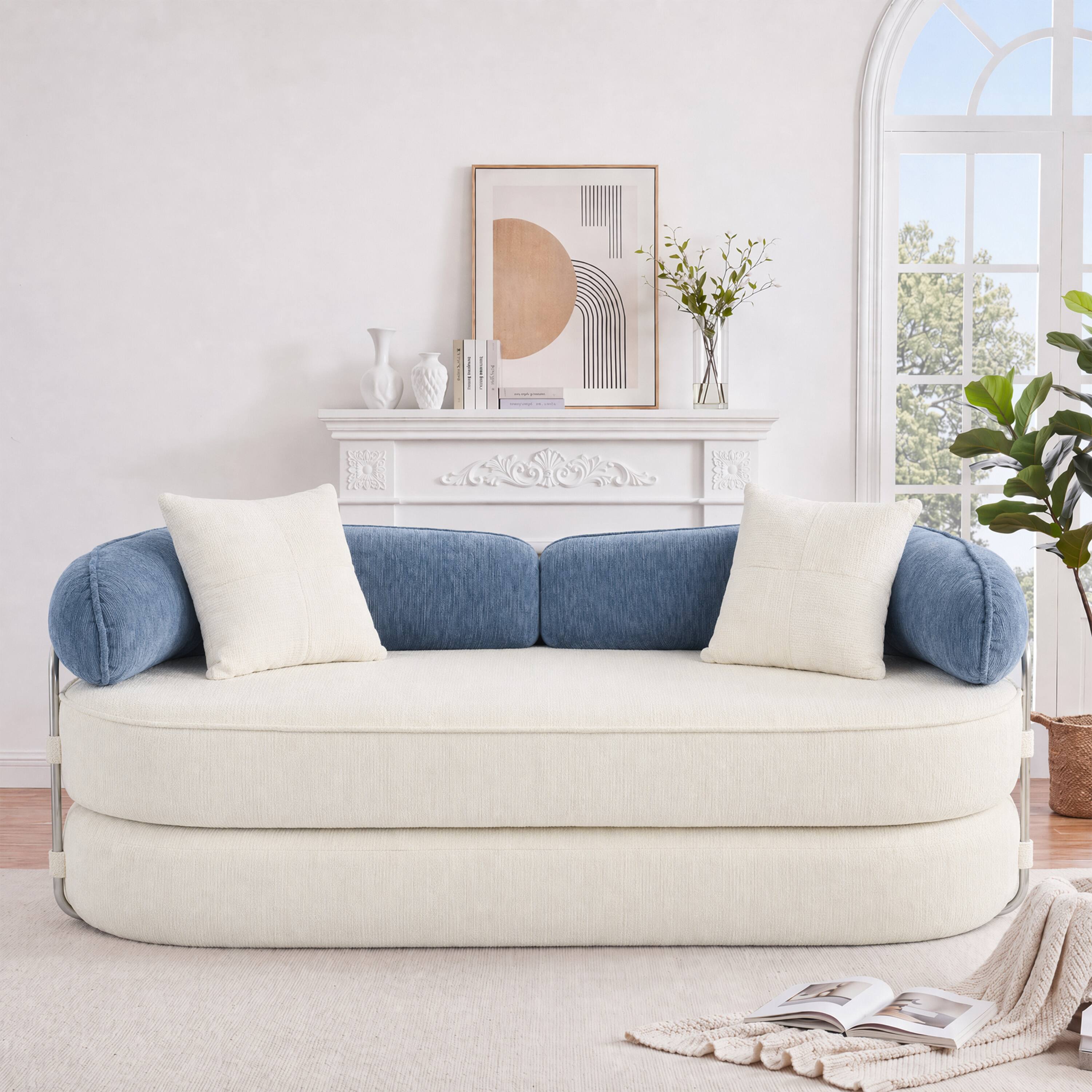 white/blue