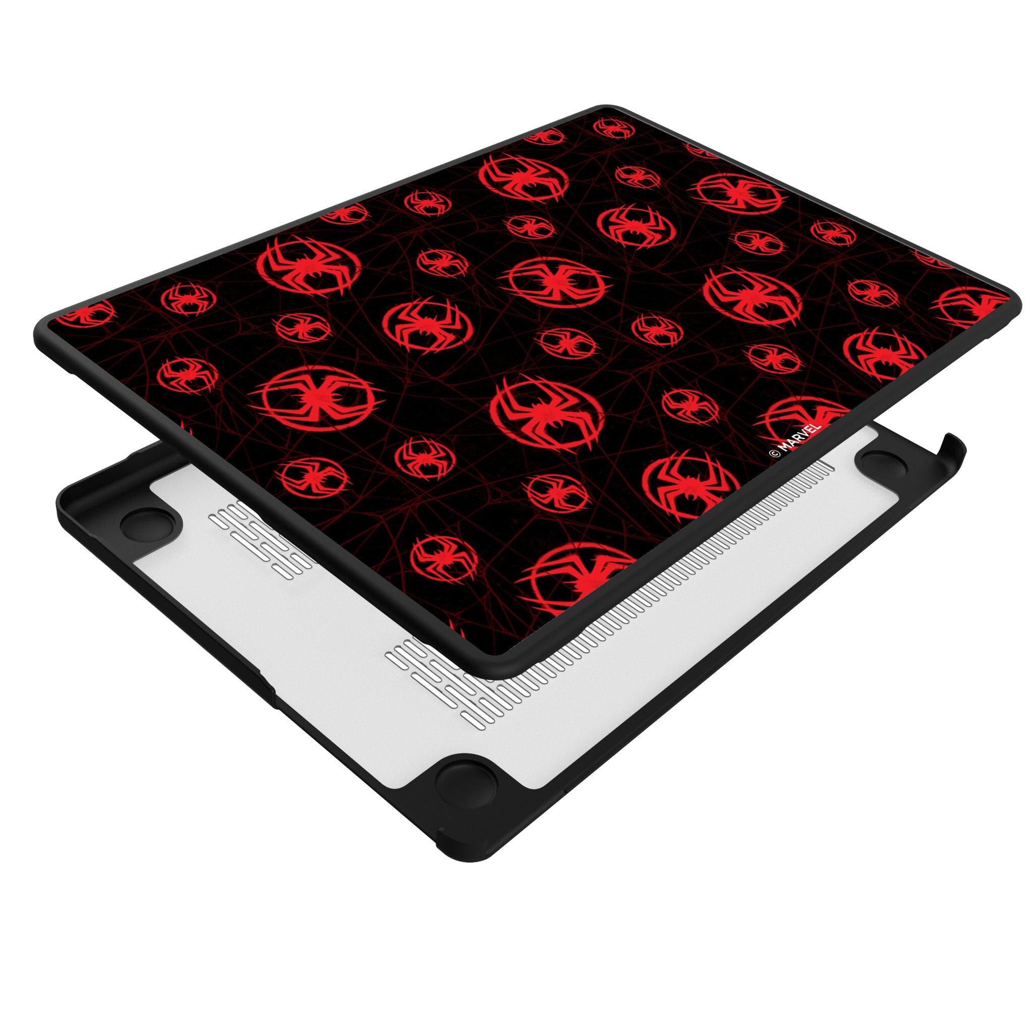 Back. Keyscaper - Marvel Pattern Laptop Case - Apple MacBook Pro (13-inch, 2020) - Miles Morales.