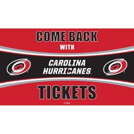 Evergreen Enterprises - Carolina Hurricanes 28" x 16" Come Back With Tickets Door Mat - Multicolor