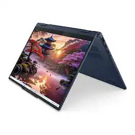 Lenovo - IdeaPad 5 14" WUXGA Touch 2-in-1 Laptop,Ryzen AI 5 340,16GB RAM,512GB SSD+160GB Dock Set,Wi-Fi 7,Win 11 Pro - Blue