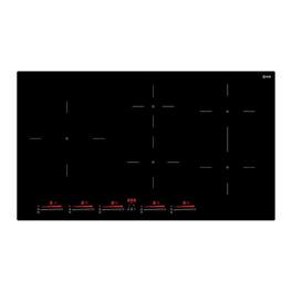 ILVE - Professional Plus II 36 inch Built-In Induction Cooktop with 5 Element Zones - Glossy Black
