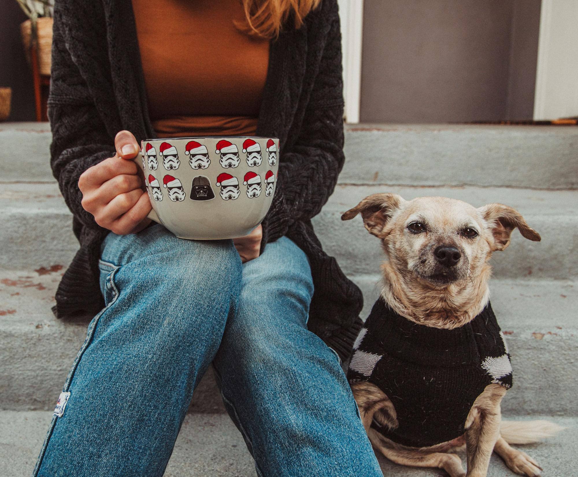 Alt View 2. Silver Buffalo - Star Wars Darth Vader Holiday Empire Ceramic Soup Mug | Holds 24 Ounces - Grey.