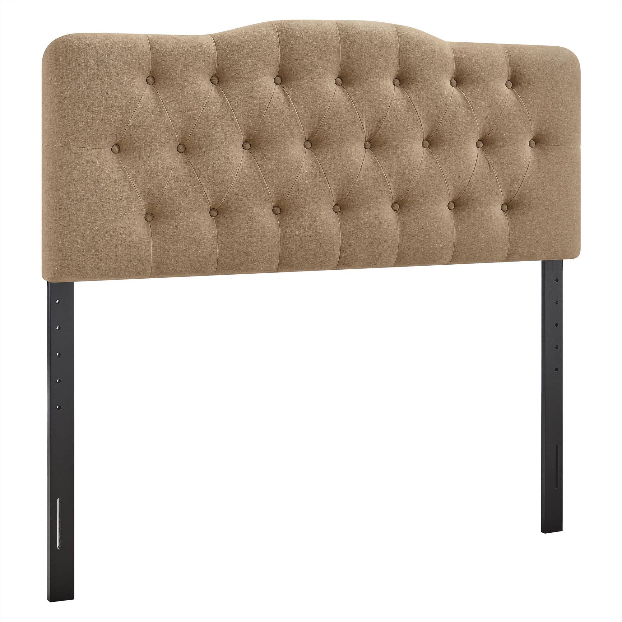 Angle. Modway - Annabel Upholstered Headboard by Modway - Almond.