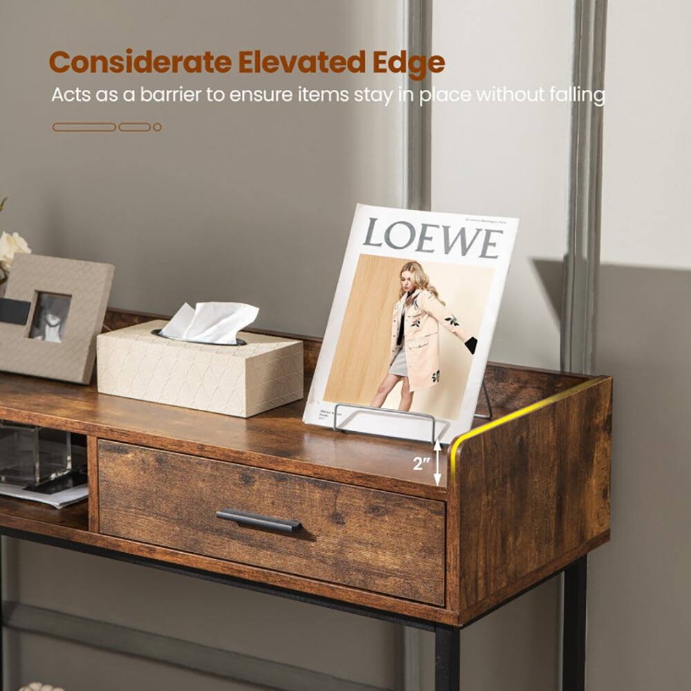 Considerate Elevated Edge  
Acts as a barrier to ensure items stay in place without falling  

LOEWE  

2"