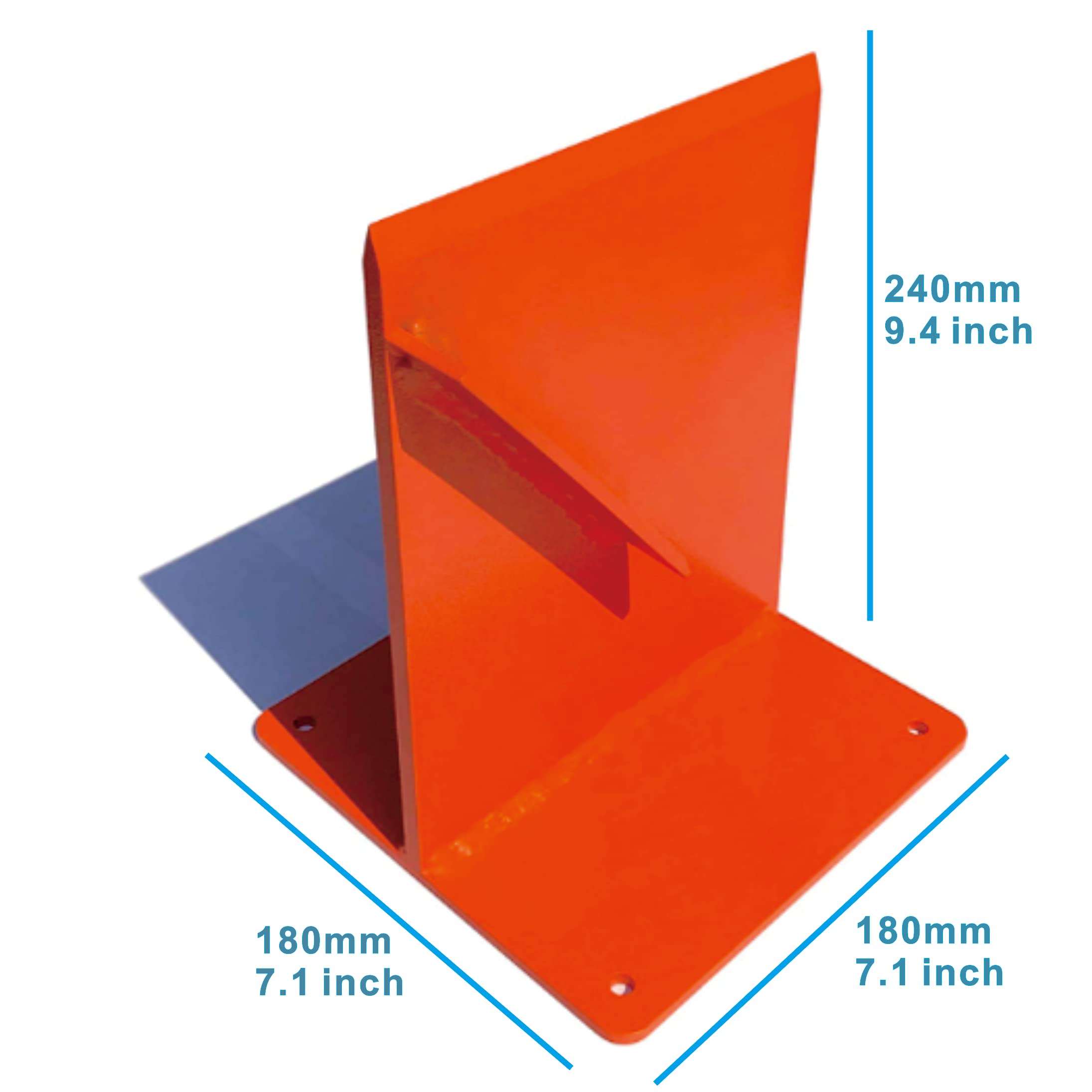 240mm 9.4 inch  
180mm 7.1 inch  
180mm 7.1 inch
