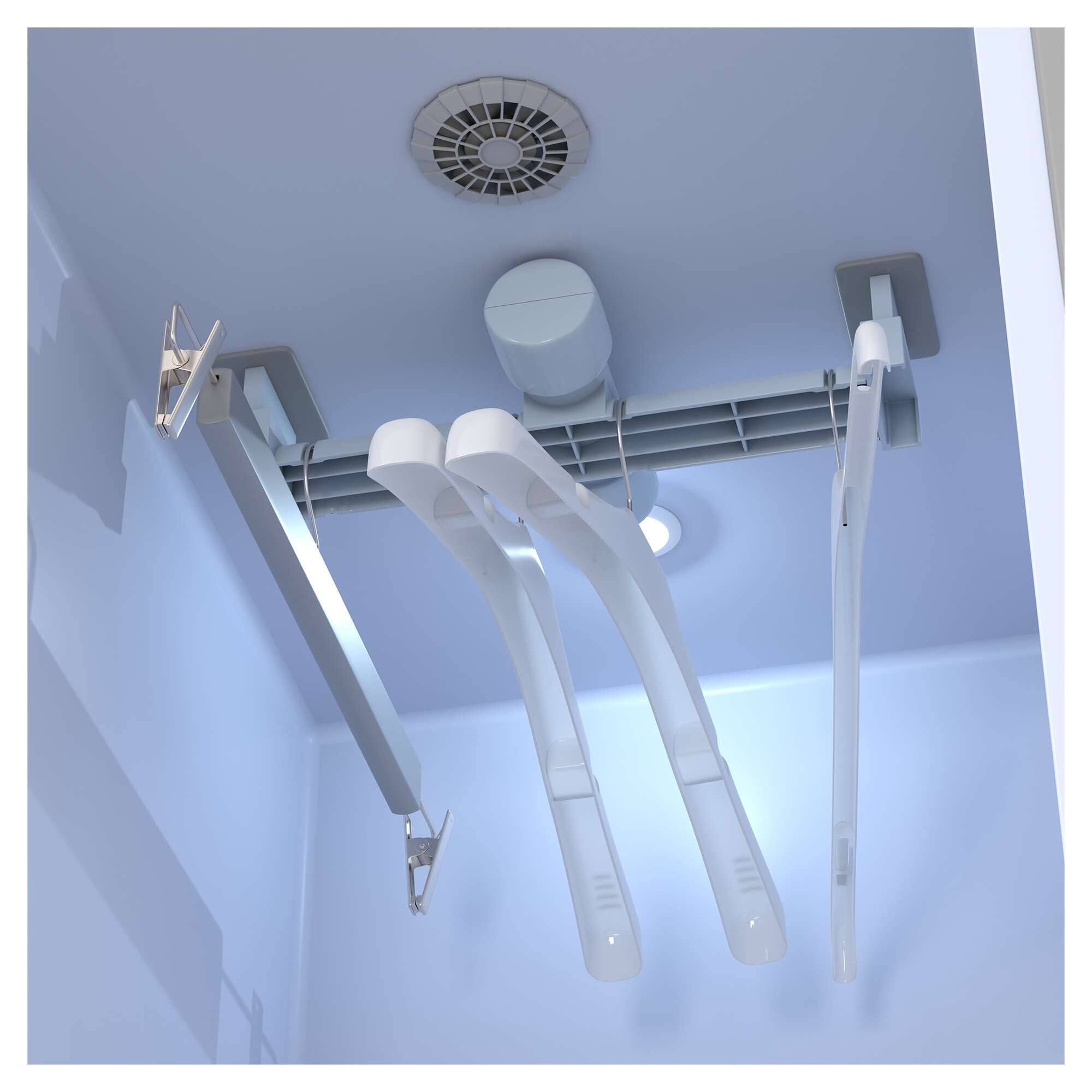 Alt View 1. Equator - Equator SDC 760 7.6cf Smart Steam Closet Dryer 4 Moving Hangers Quick20 Refresh Sanitize Deodorize Garment Care - White.