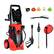 Front. Costway - Costway 3000PSI Electric High Pressure Washer Machine 2 GPM 2000W w/ Deck Patio Cleaner - Red,Black.