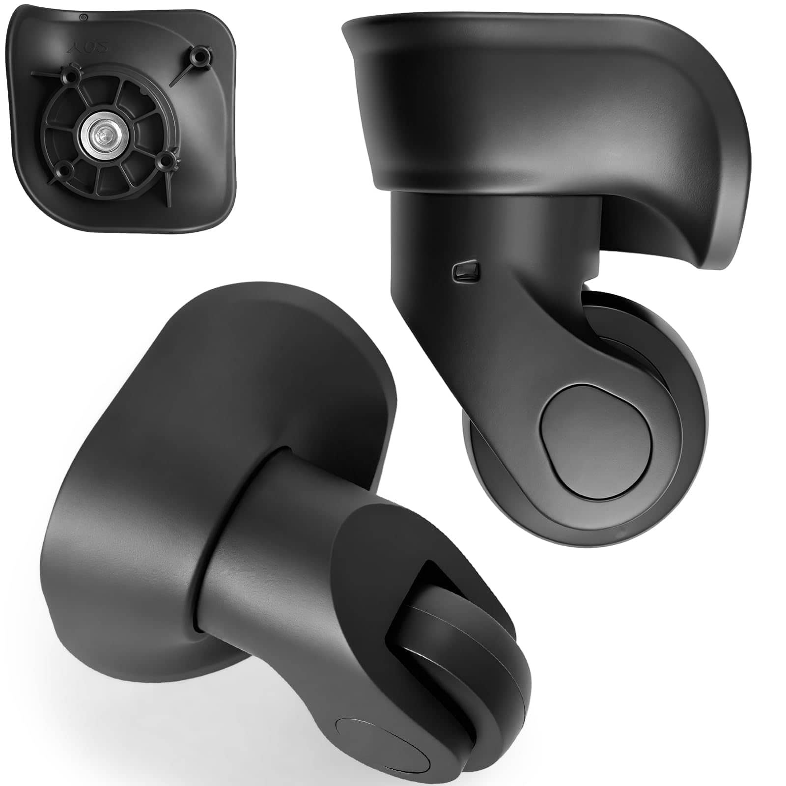 DORLUKFU - Luggage Wheels Replacement for Suitcase, Replacement Luggage Wheel Repair Suitcase Wheels - H041-S- a pair