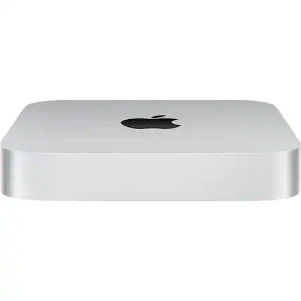 Front. Apple - Mac Mini Certified Refurbished "M2 Chip" 8CPU/10GPU with 8GB Memory, 256GB SSD - Silver.
