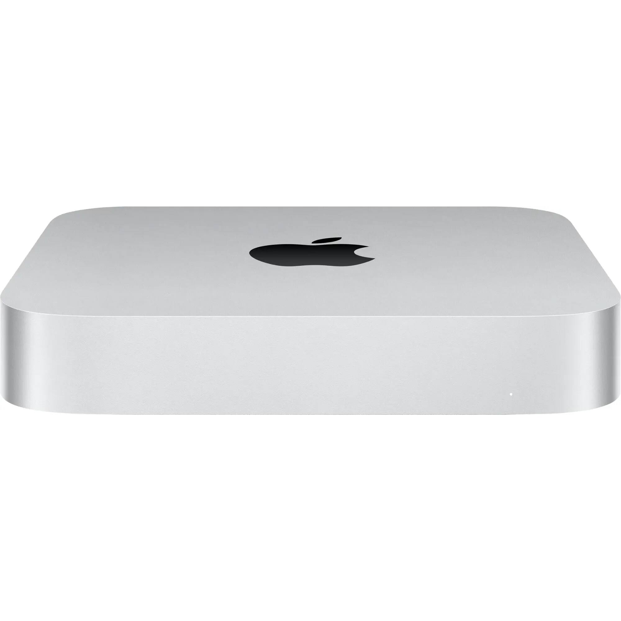 Front. Apple - Mac Mini Certified Refurbished "M2 Chip" 8CPU/10GPU with 8GB Memory, 256GB SSD - Silver.