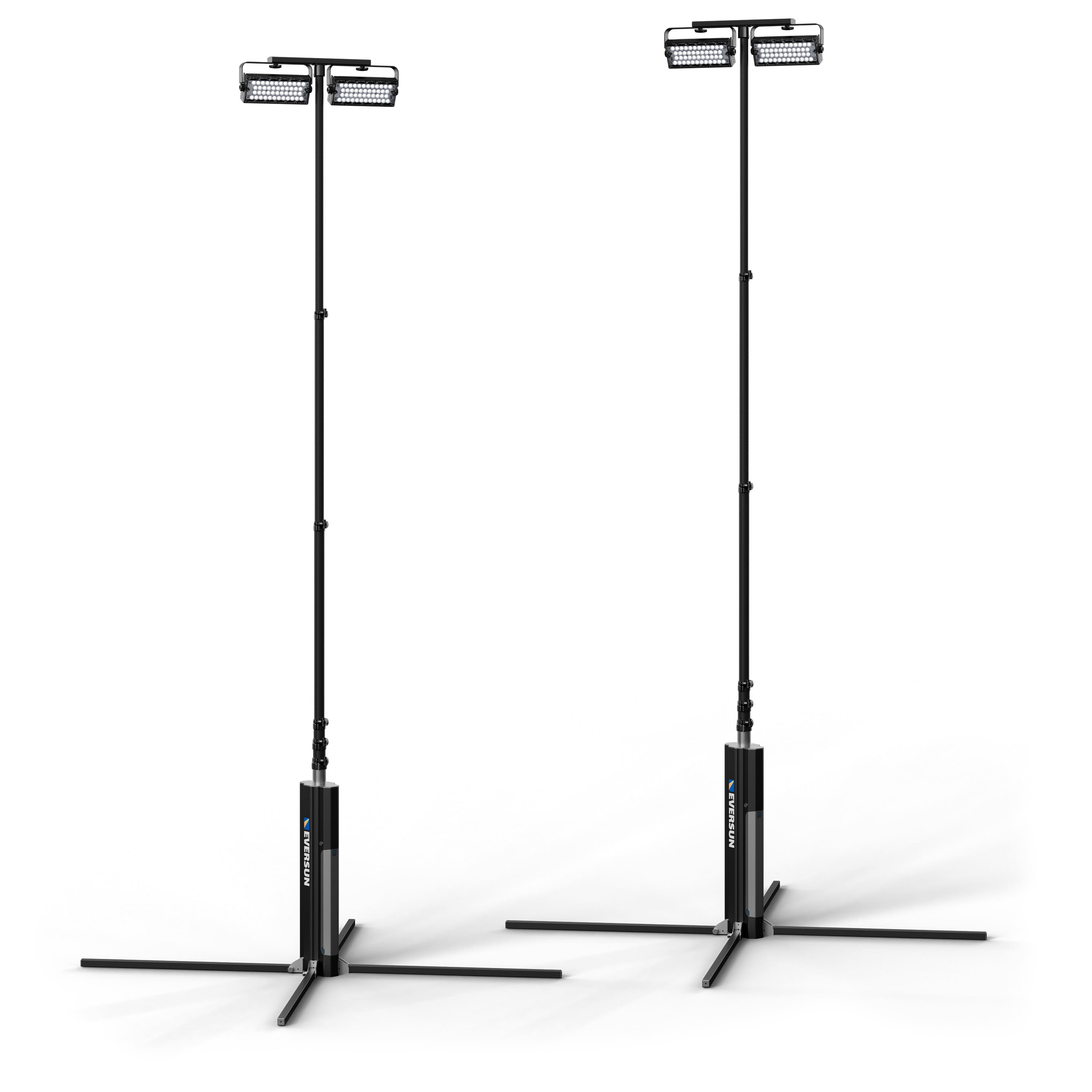 Eversun - Apollo S Portable Lighting Two Tower Bundle for Padel, Pickleball, or Volleyball