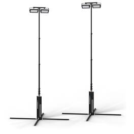 Eversun - Apollo S Portable Lighting Two Tower Bundle for Padel, Pickleball, or Volleyball