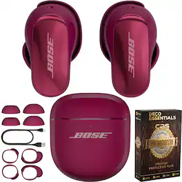 Bundle - Bose - QuietComfort Ultra Earbuds 2nd Gen Wireless ANC + 26-Month Extended Warranty Protection - Deep Plum